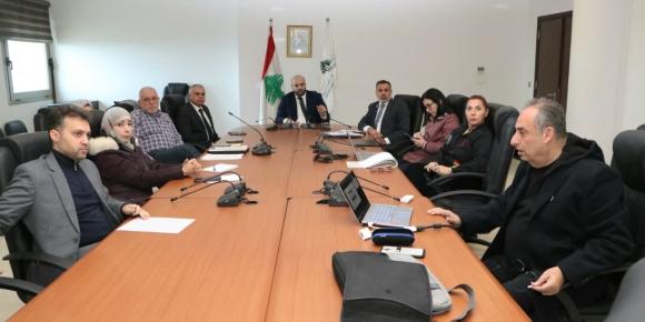 ناصر الدين ترأس اجتماعا للبحث في الاجراءات المتعلقة بسلامة الغذاء وبملف النازحين
