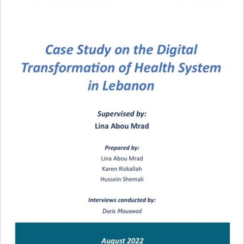 تقرير صادر عن الصحّة الإلكترونية حول التحول الرقمي للأنظمة الصحّية في لبنان